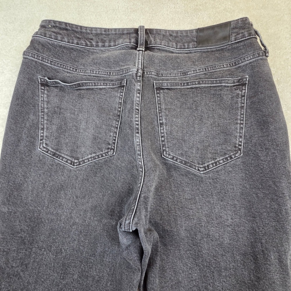 Madewell Curvy Bootcut Jeans Womens 16W Faded Black High Rise Stretch Whiskers - Picture 4 of 10
